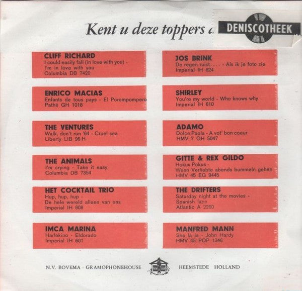 Imca Marina - Heel De Wereld Kun Je Kopen 41356 Vinyl Singles Vinyl Goed / Hoes Goed