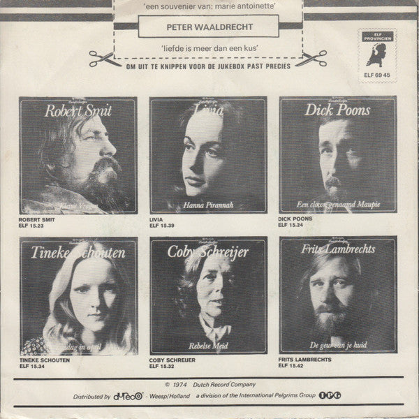 Peter Waaldrecht - Een Souvenier Van: Marie Antoinette 40304 Vinyl Singles Vinyl Goed / Hoes Goed