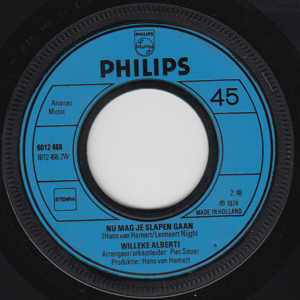 Willeke Alberti - Als Je Komt Dan Zal Ik Thuis Zijn 12990 Vinyl Singles Vinyl Goed / Hoes Goed