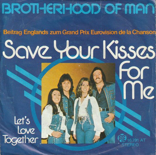 Brotherhood Of Man - Save Your Kisses For Me Vinyl Singles Vinyl Goed / Hoes Goed