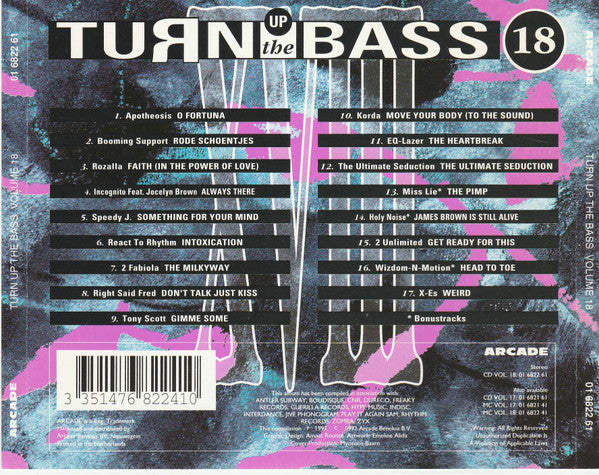 Various - Turn Up The Bass - 18 (CD) 70435 Compact Disc Goede Staat