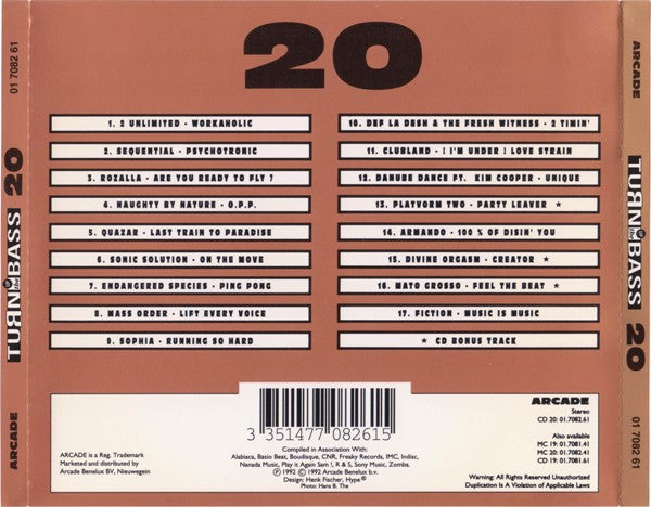 Various - Turn Up The Bass 20 (CD) 70442 Compact Disc Goede Staat