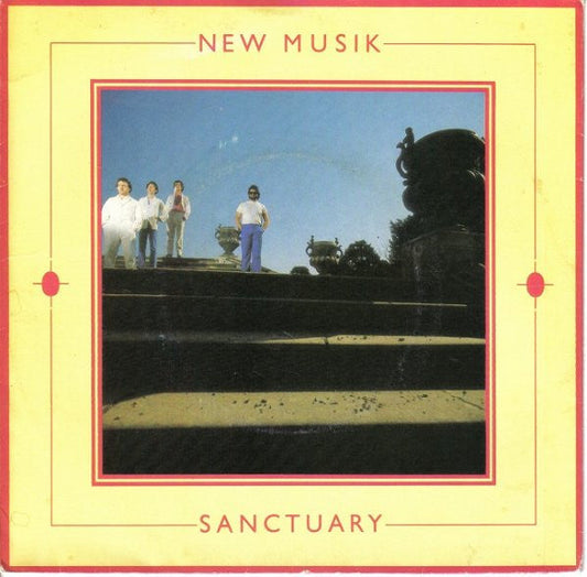 New Musik - Sanctuary 38492 Vinyl Singles Vinyl Goed / Hoes Goed