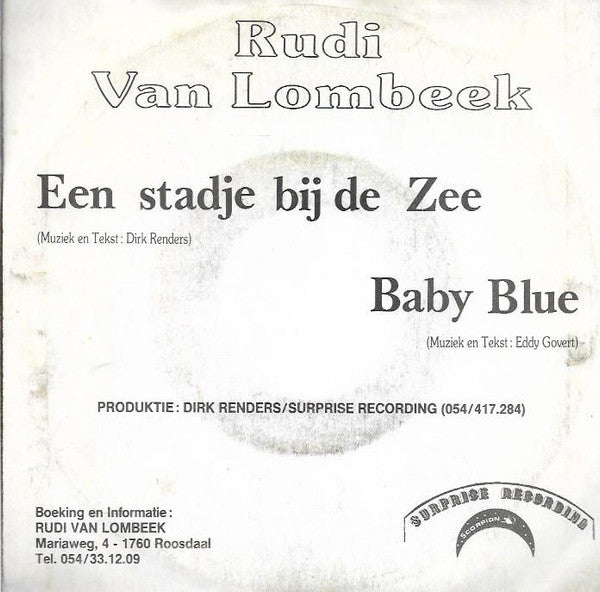 Rudi Van Lombeek - Een Stadje Bij De Zee 30982 Vinyl Singles Vinyl Goed / Hoes Goed