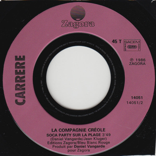 La Compagnie Créole - Soca Party Sur La Plage 33339 Vinyl Singles Vinyl Goed / Hoes Goed