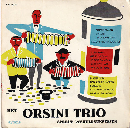 Orsini Trio - Accordeon-parade No. 1 05085 Vinyl Singles EP Vinyl Goed / Hoes Goed