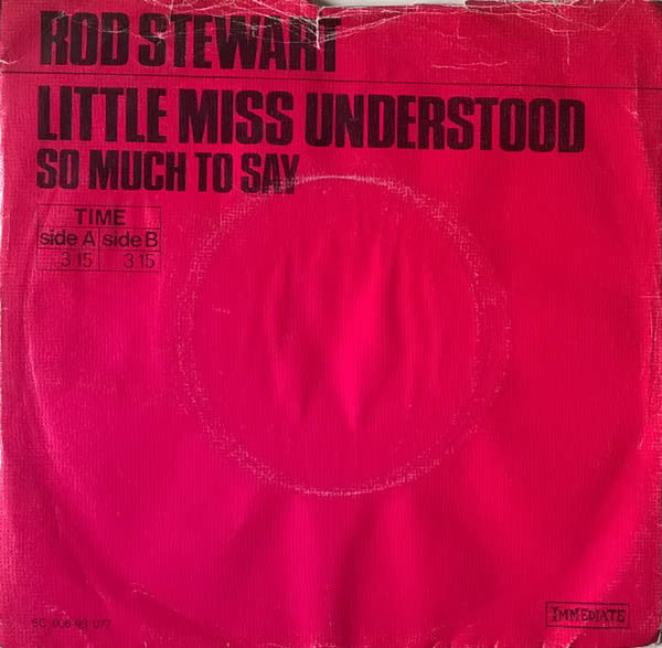 Rod Stewart - Little Miss Understood 38658 (B) Vinyl Singles Vinyl Goed / Hoes Goed