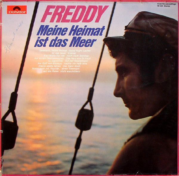 Freddy Quinn - Meine Heimat Ist Das Meer (LP) Vinyl LP Vinyl Zeer Goed / Hoesje Goed "VINYLSINGLES.NL"