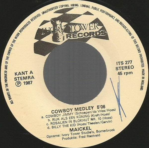 Maickel - De Cowboy Medley 15493 Vinyl Singles Vinyl Goed / Hoes Goed