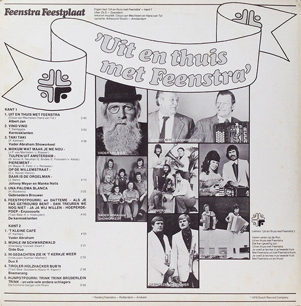 Various - Uit En Thuis Met Feenstra (LP) 41612 Vinyl LP Vinyl Goed / Hoes Goed