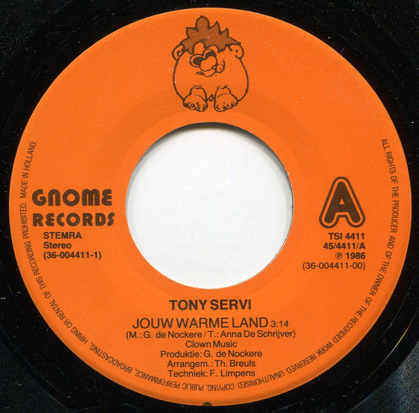 Tony Servi - Jouw Warme Land 14321