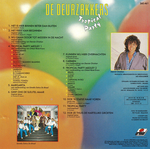 Deurzakkers - Tropical Party (LP) 52006 Vinyl LP Vinyl Goed / Hoes Goed