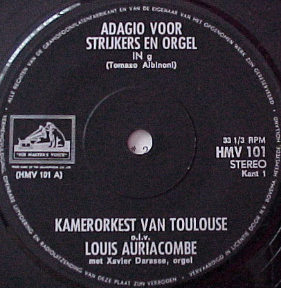 Chamber Orchestra Of Toulouse, Albinoni, Pachelbel, Louis Auriacombe - Your Classical Gramophone Record Guide