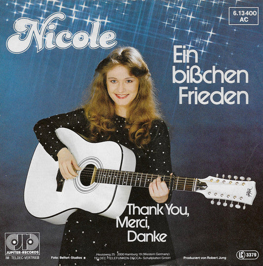 Nicole - Ein Bißchen Frieden 43420 Vinyl Singles Vinyl Goed / Hoes Goed