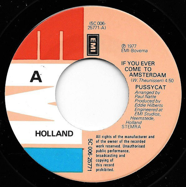 Pussycat - If You Ever Come To Amsterdam 08223 Vinyl Singles Vinyl Goed / Hoes Generic