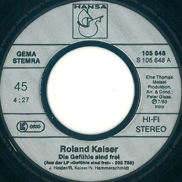 Roland Kaiser - Die Gefühle Sind Frei 30925
