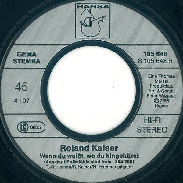 Roland Kaiser - Die Gefühle Sind Frei 30925