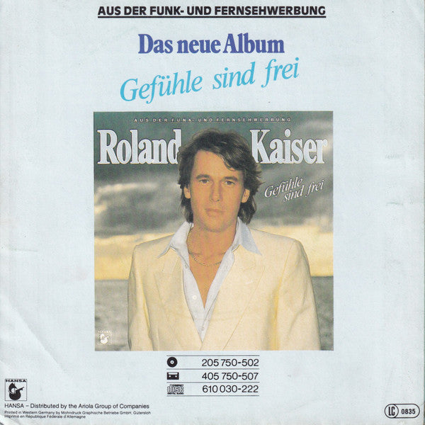 Roland Kaiser - Die Gefühle Sind Frei 30925 Vinyl Singles Vinyl Goed / Hoes Goed