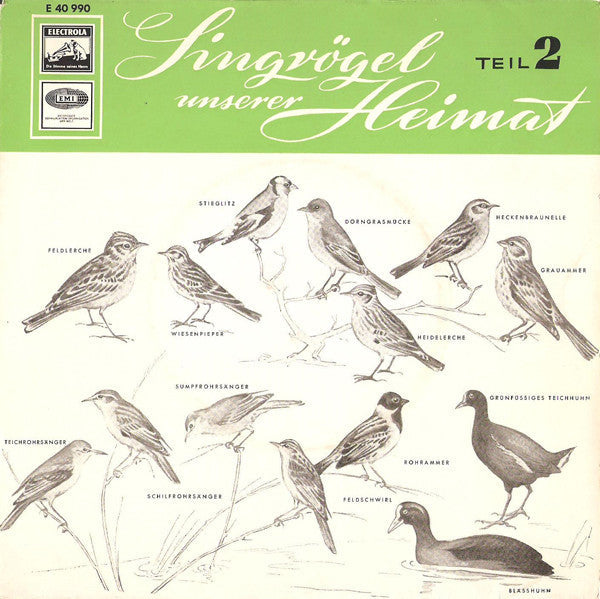 No Artist - Singvögel Unserer Heimat - Teil 2 36982 Vinyl Singles Vinyl Goed / Hoes Goed