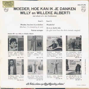 Willy En Willeke Alberti - Moeder Hoe Kan Ik Je Danken 34996 Vinyl Singles EP Vinyl Goed / Hoes Goed