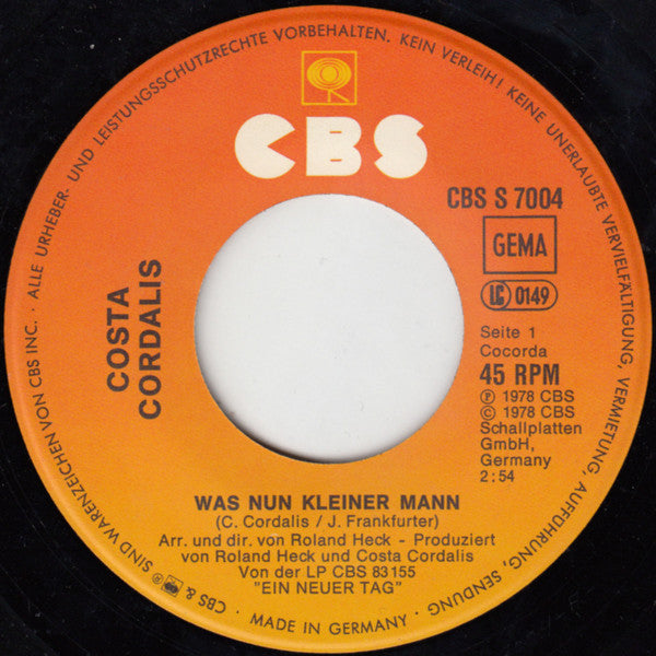 Costa Cordalis - Was Nun Kleiner Mann 31320