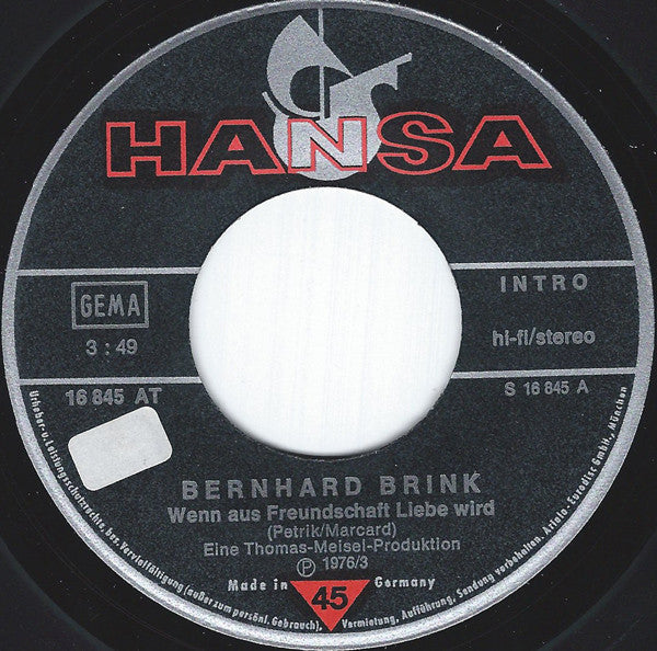 Bernhard Brink - Wenn Aus Freundschaft Liebe Wird 31246