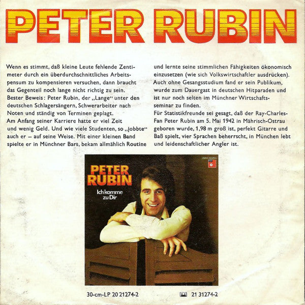 Peter Rubin – 1, 2, 3, 4, 5, 6 Und Sieben (Wer Verliebt Ist, Soll Sich Lieben) 03822