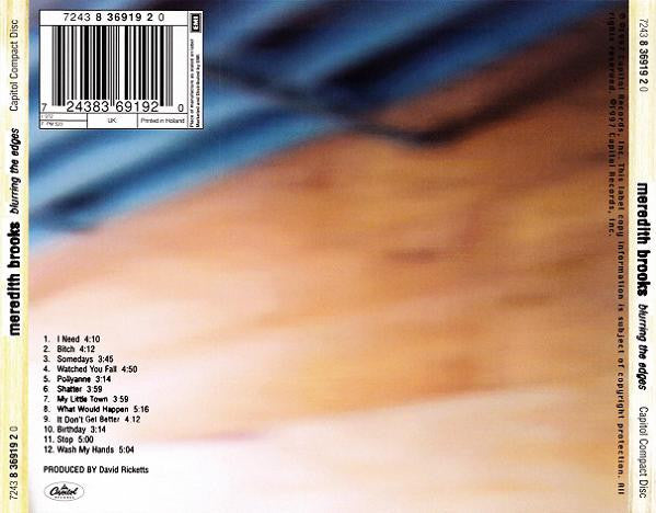 Meredith Brooks - Blurring The Edges (CD) 70728 Compact Disc Goede Staat