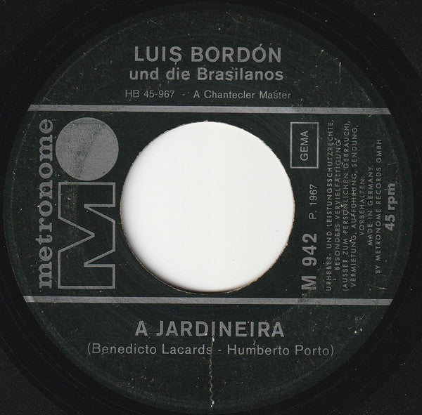 Luis Bordón Und Die Brasilanos - Upa ! Upa ! 15651 Vinyl Singles Vinyl Goed / Hoes Goed