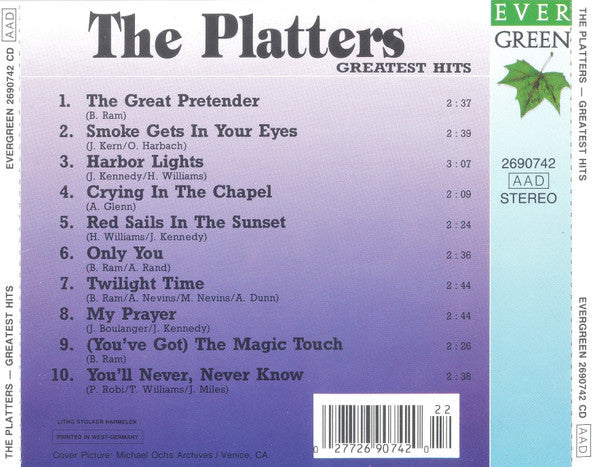 Platters - Greatest Hits (CD) Compact Disc Vinyl Goed / Hoes Goed
