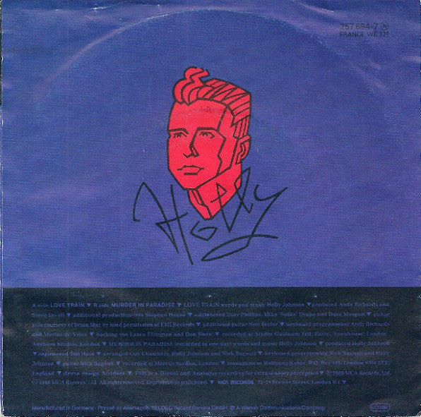 Love Train - Holly Johnson 22516 Vinyl Singles Vinyl Goed / Hoes Goed