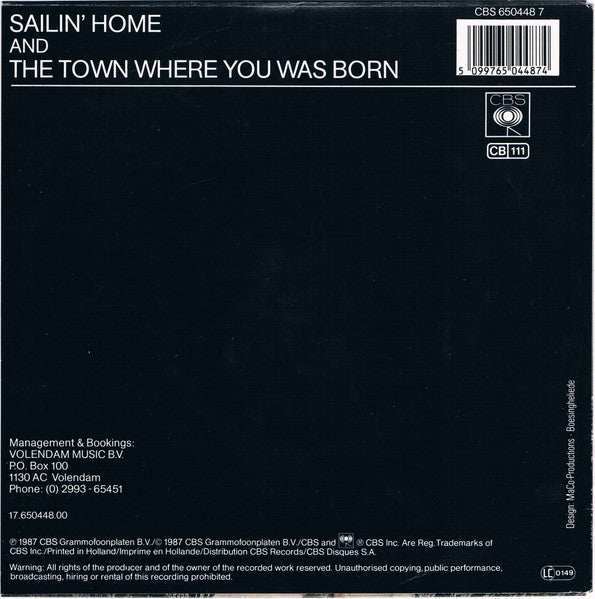 Piet Veerman - Sailin' Home 41748 Vinyl Singles Vinyl Goed / Hoes Goed
