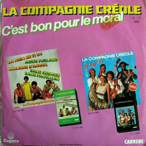La Compagnie Créole - C'est Bon Pour Le Moral 14095 Vinyl Singles Vinyl Goed / Hoes Goed