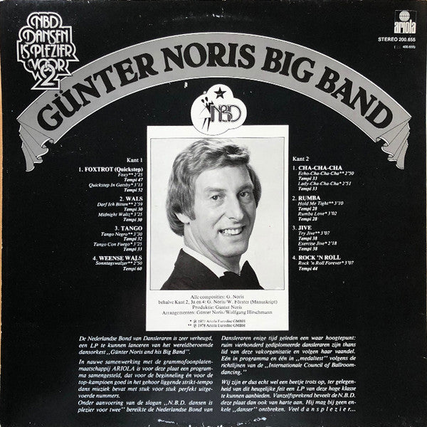 Günter Noris Big Band - NBD - Dansen Is Plezier Voor * (LP) Vinyl LP Vinyl Zeer Goed / Hoesje Goed "VINYLSINGLES.NL"
