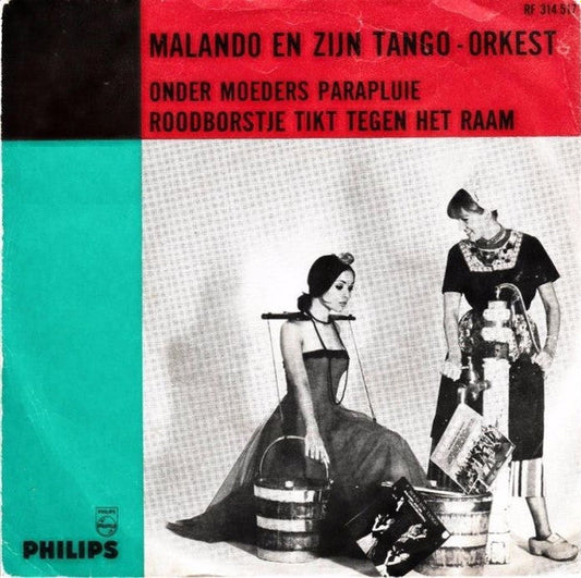 Malando And His Tango Orchestra - Onder Moeders Parapluie 18701 Vinyl Singles Vinyl Goed / Hoes Goed