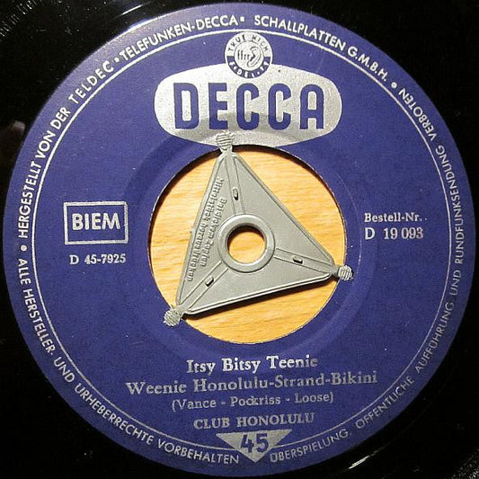 Club Honolulu - Itsy Bitsy Teenie Weenie Honolulu Strand Bikini 39856 Vinyl Singles Vinyl Goed / Hoes Generic