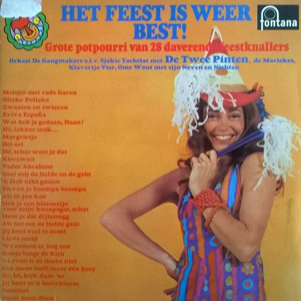 Orkest De Gangmakers - Het Feest Is Weer Best! (LP) 40757 Vinyl LP Vinyl Goed / Hoes Goed