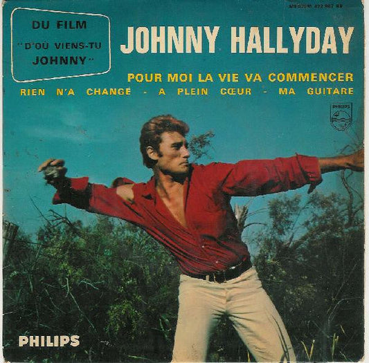 Johnny Hallyday - Pour Moi La Vie Va Commencer 42776 Vinyl Singles EP Vinyl Goed / Hoes Goed