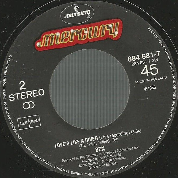 BZN - Waltzing Maria (Live Recording) 03846 Vinyl Singles Vinyl Goed / Hoes Goed