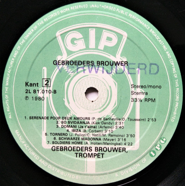 Gebroeder Brouwer - Romantiek & Gezelligheid (LP) 48884