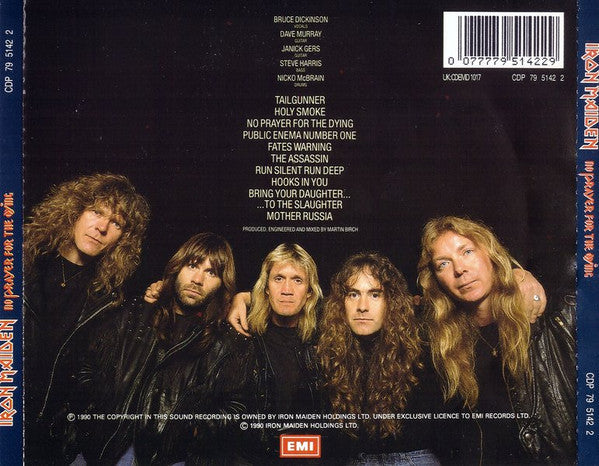 Iron Maiden - No Prayer For The Dying (CD) Compact Disc Vinyl Goed / Hoes Goed