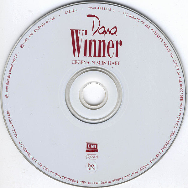 Dana Winner - Ergens In Mijn Hart (CD) 70665 Compact Disc Goede Staat