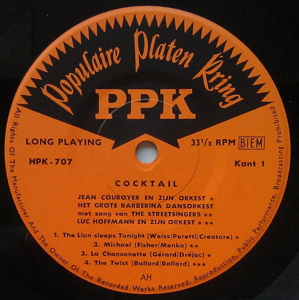 Various - Cocktail 02821 Vinyl Singles EP Vinyl Goed / Hoes Goed
