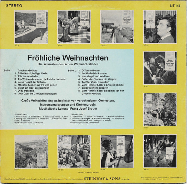 Various - Fröhliche Weihnachten (Die Schönsten Deutschen Weihnachtslieder) (LP) 51586 Vinyl LP Vinyl Goed / Hoes Goed