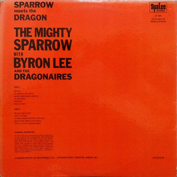 Mighty Sparrow With Byron Lee And The Dragonaires - Sparrow Meets The Dragon (LP) 41697 Vinyl LP Vinyl Goed / Hoes Goed