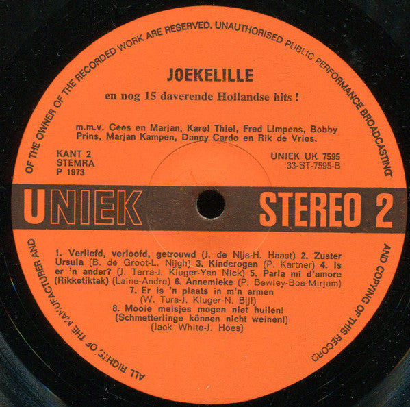 Various - Joekelille und 15 weitere niederländische Hits (LP) 48840
