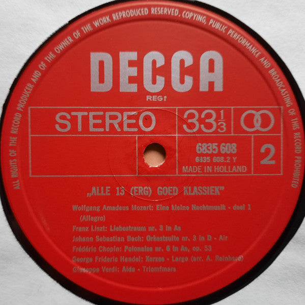 Verschiedene - Alle 13 (Sehr) Gute Klassik (LP) 49856