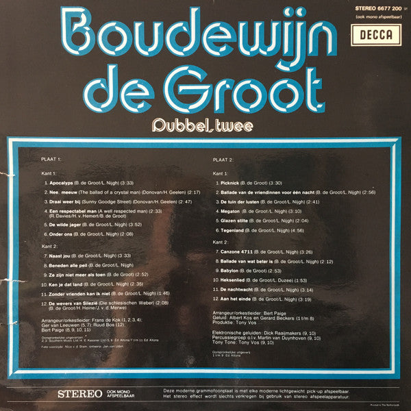 Boudewijn de Groot – Double, Two (LP) 49963