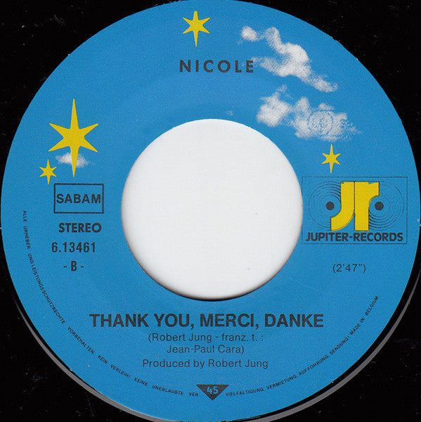 Nicole - La Paix Sur Terre 40369 Vinyl Singles Vinyl Goed / Hoes Goed