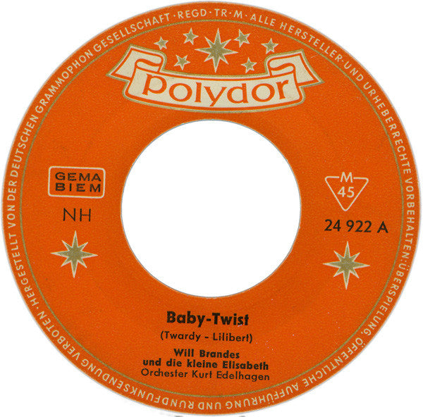 Will Brandes Und Die Kleine Elisabeth - Baby Twist 41001 Vinyl Singles Vinyl Goed / Hoes Goed